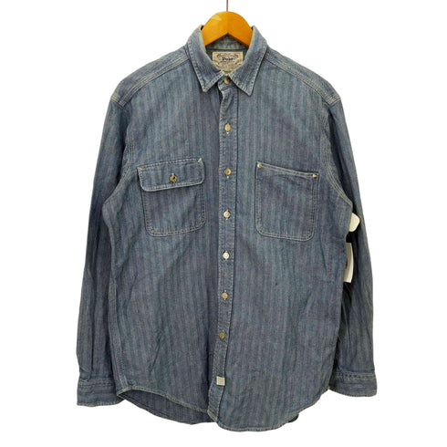 ポロラルフローレン POLO RALPH LAUREN ヘリンボーンデニムシャツ メンズ M