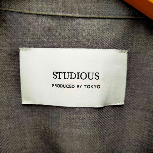 ステュディオス STUDIOUS ハイツイストクリアTRフルジップシャツ メンズ 3