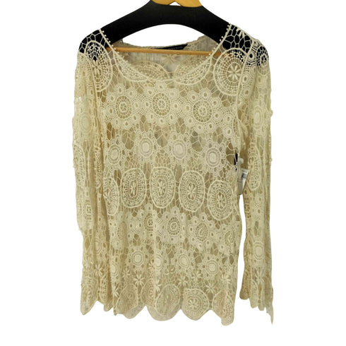 ザラ ZARA アンティークレース L/S カットソー レディース S