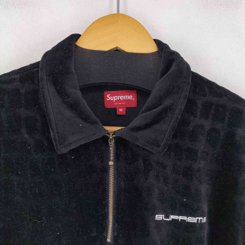 シュプリーム Supreme 18SS Croc Velour ZIP POLO メンズ JPN:M
