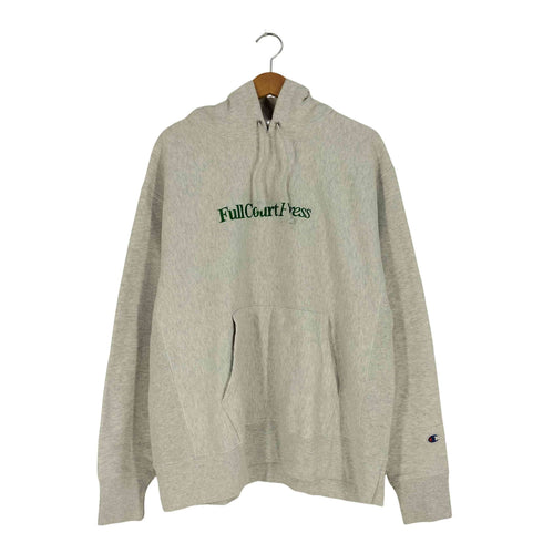 Full Court Press Championボディ REVERSE WEAVE ロゴ刺繍 プルオーバーパーカー メンズ import:XL