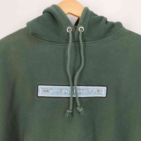 BLANKMAG Championボディ REVERSE WEAVE ロゴ刺繍 プルオーバーパーカー メンズ import:XL