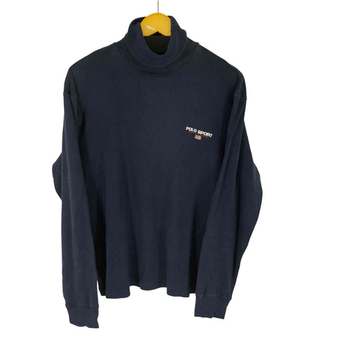 ポロスポーツラルフローレン POLO SPORT RALPH LAUREN ロゴ刺繍 タートルネック カットソー メンズ JPN:L
