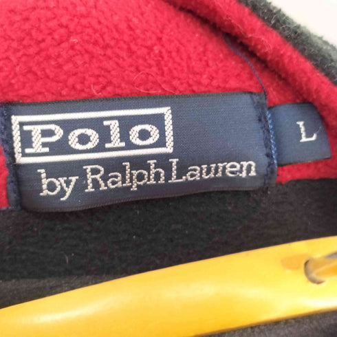 ポロバイラルフローレン Polo by RALPH LAUREN 90S スモールポニー刺繍 ハーフジップフリーススウェット メンズ JPN:L