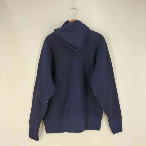 ルックスタジオ LQQK STUDIO ×BLUE SUN LOGO HOODIE USA製 ロゴ刺繍 プルオーバーパーカー メンズ import:XL