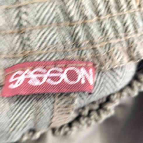 サッソン SASSON MADE IN USA ヘリンボーン センタープレス スラックスパンツ メンズ