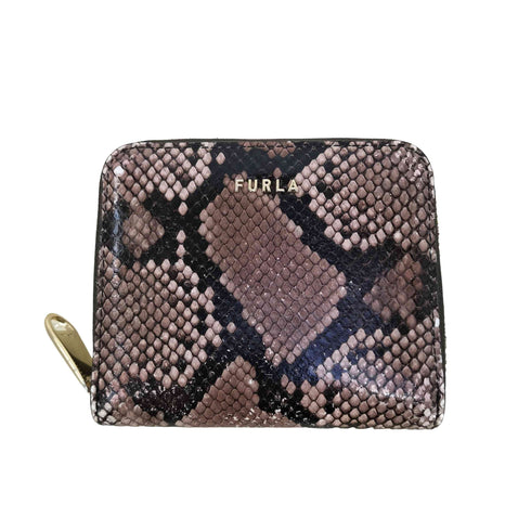 フルラ FURLA PYTHON S ZIP AROUND パイソン ラウンドジップ 二つ折り財布 レディース ONE SIZE