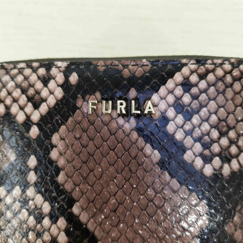 フルラ FURLA PYTHON S ZIP AROUND パイソン ラウンドジップ 二つ折り財布 レディース ONE SIZE