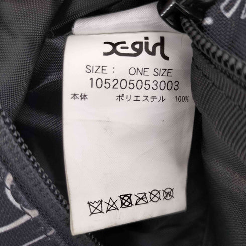 エックスガール X-girl MILLS LOGO HIP BAG ミルズロゴ ヒップバッグ ウエストバッグ レディース ONE SIZE