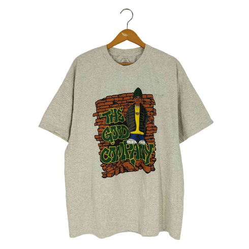 ザグッドカンパニー THE GOOD COMPANY フロントプリント クルーネックTシャツ メンズ import:XL