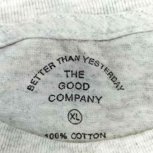 ザグッドカンパニー THE GOOD COMPANY フロントプリント クルーネックTシャツ メンズ import:XL