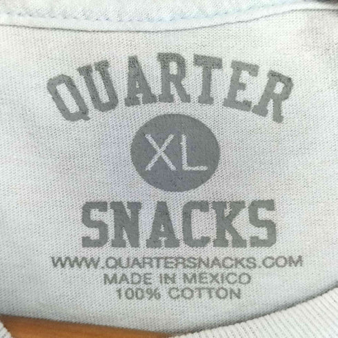 クウォータースナックス QUARTER SNACKS Varsity T-Shirt ロゴプリント クルーネックTシャツ メンズ import:XL