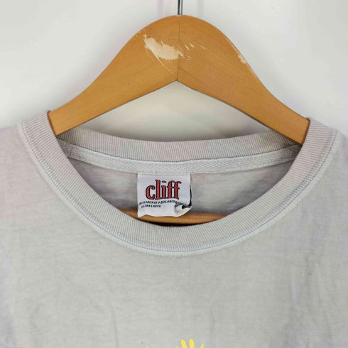 CLIFF ロゴプリント クルーネックTシャツ メンズ