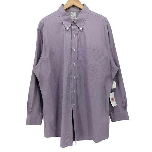 ブルックスブラザーズ BROOKS BROTHERS REGENT チェック柄 ボタンダウン L/S シャツ メンズ 17 1/2-33
