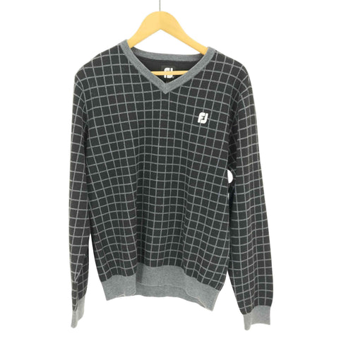 FootJoy チェックVネックニット メンズ JPN:L