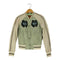 goosecraft bomber056 パッチ レザー キルティング 切替スカジャン レディース import:S
