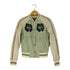 goosecraft bomber056 パッチ レザー キルティング 切替スカジャン レディース import:S