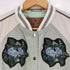 goosecraft bomber056 パッチ レザー キルティング 切替スカジャン レディース import:S