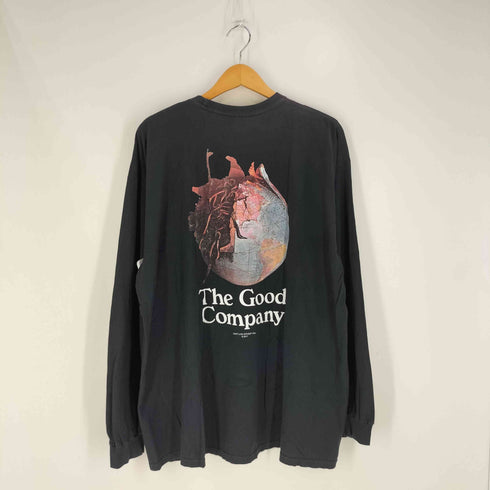 ザグッドカンパニー THE GOOD COMPANY 両面プリント クルーネック ロングスリーブTシャツ ロンT メンズ