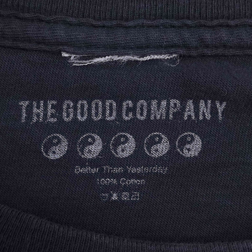 ザグッドカンパニー THE GOOD COMPANY 両面プリント クルーネック ロングスリーブTシャツ ロンT メンズ