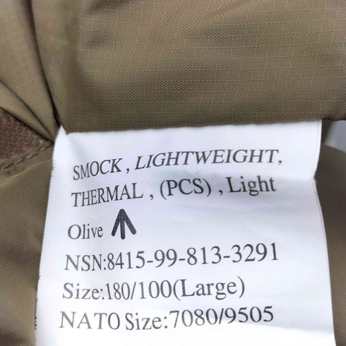 ブリティッシュアーミー BRITISH ARMY SMOCK LIGHT WEIGHT THERMAL PCS PARKA ナイロン ミリタリージャケット メンズ 7080/9505