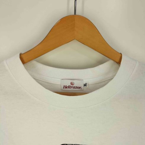 ヘルレイザー HELLRAZOR DOWN NORTH CAMP プリント クルーネック ロングスリーブTシャツ ロンT メンズ import:XL
