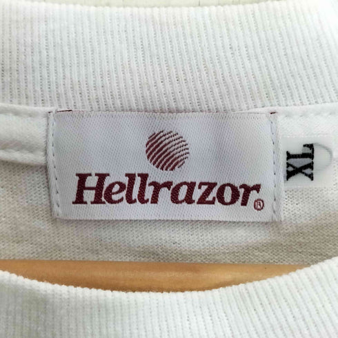 ヘルレイザー HELLRAZOR DOWN NORTH CAMP プリント クルーネック ロングスリーブTシャツ ロンT メンズ import:XL