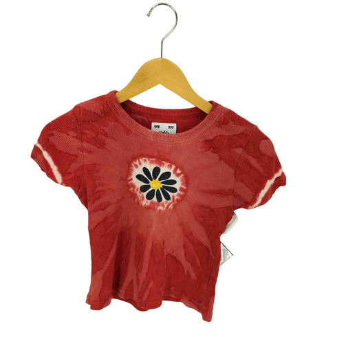 ユニフ UNIF MADE IN USA FLOWER 花柄リブタイダイトップス レディース import:M