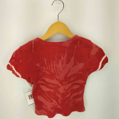 ユニフ UNIF MADE IN USA FLOWER 花柄リブタイダイトップス レディース import:M