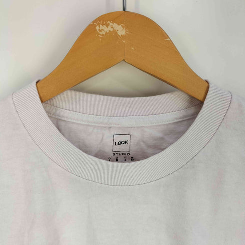 ルックスタジオ LQQK STUDIO Peel Tee ロゴプリント クルーネックTシャツ メンズ import:XL