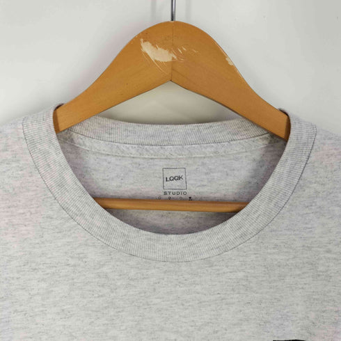 ルックスタジオ LQQK STUDIO Zebra Logo Tee ゼブラ ロゴ プリント クルーネックTシャツ メンズ import:XL