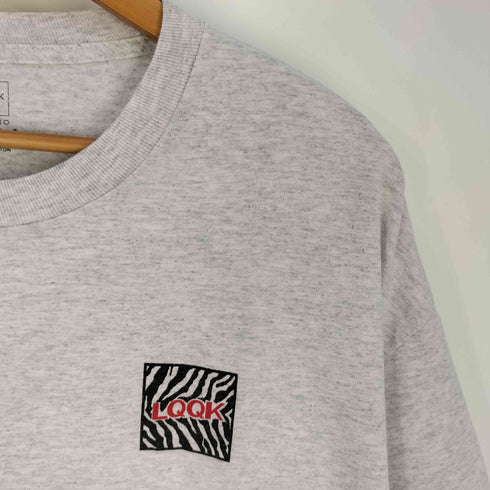 ルックスタジオ LQQK STUDIO Zebra Logo Tee ゼブラ ロゴ プリント クルーネックTシャツ メンズ import:XL