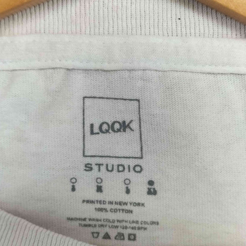 ルックスタジオ LQQK STUDIO Color Test Logo Tee プリント クルーネックTシャツ メンズ import:XL