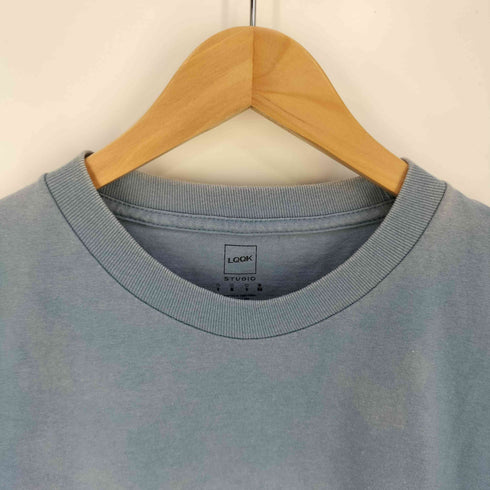 ルックスタジオ LQQK STUDIO 両面ロゴプリント クルーネックTシャツ メンズ import:XL