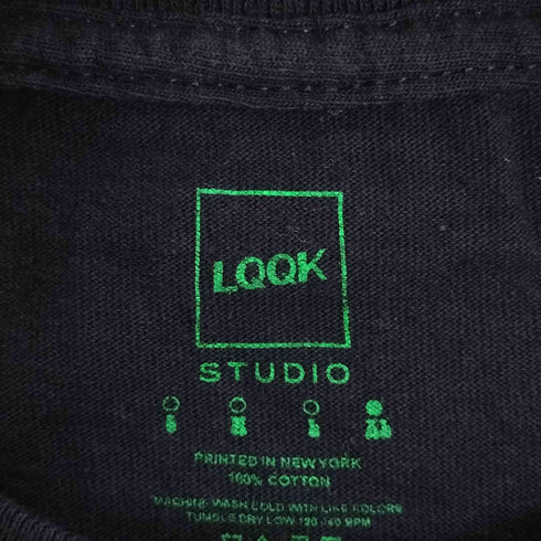 ルックスタジオ LQQK STUDIO 369 Classic Logo Tee プリント クルーネックTシャツ メンズ import:XL