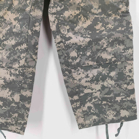 ユーエスアーミー U.S. ARMY 米軍 デジタルカモ 迷彩 紺バットユニフォーム カーゴパンツ メンズ MEDIUM-SHORT