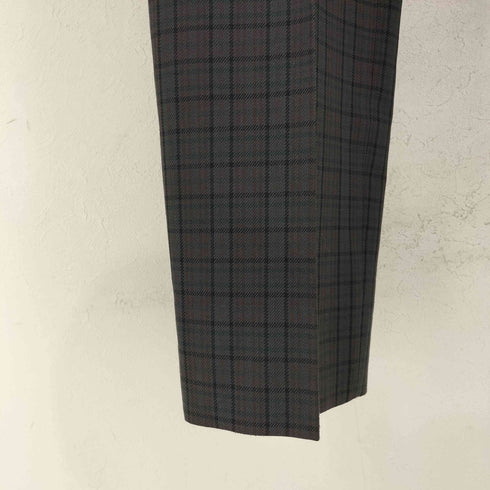 DOLCE&TOSCANI UOMO SPORT 2タック チェックウールスラックス メンズ ウエスト85cm