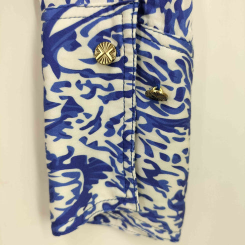 ザラ ZARA 総柄L/Sシャツ レディース import:S