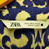 ザラ ZARA バイカラー総柄シャツワンピース レディース import:S