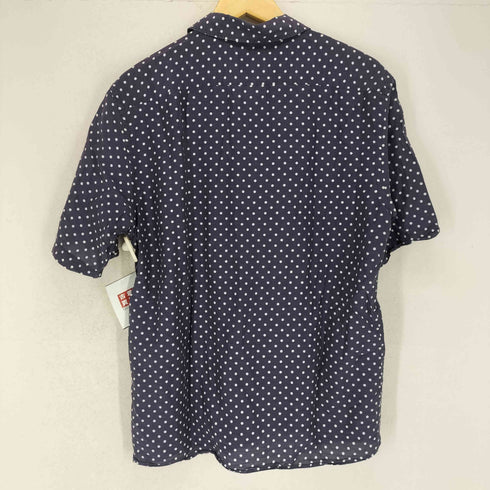 destin MADE IN ITALY ドット柄シルク混開襟シャツ import メンズ