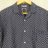 destin MADE IN ITALY ドット柄シルク混開襟シャツ import メンズ