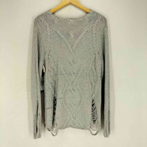 ONE X ONETEASPOON Vネックダメージニット casual メンズ JPN:S