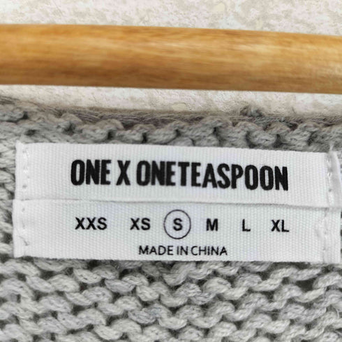ONE X ONETEASPOON Vネックダメージニット casual メンズ JPN:S