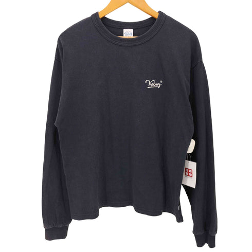 ケボズ KEboz 背面ロゴBIGプリントロングスリーブTシャツ メンズ JPN:S
