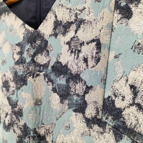 ビアッジョブルー Viaggio Blu 花柄ラメノースリーブワンピース レディース JPN:2