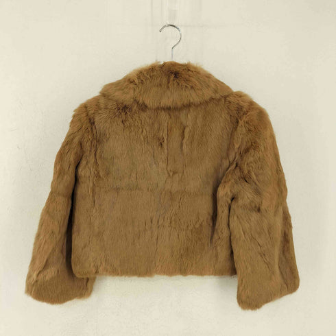 BARAMI ホックボタン 裏地総柄 ラビットファージャケット レディース import:S