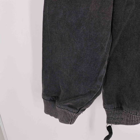 ザラ ZARA サイドジップ デニムクルーネックカットソー メンズ import:S