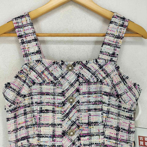 M maglie le cassetto ファンシーツイードジャンパースカート elegance レディース 7