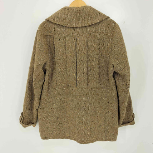 ドライボーンズ Dry Bones 日本製 ショールカラー ダブルブレスト ヘリンボーン ネップウールジャケット メンズ JPN:L
