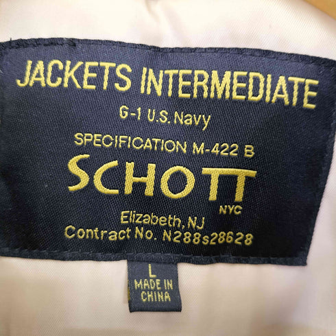 ショット Schott G-1 U.S.Navy WINGS OF GOLD 本革 ワッペン フライトジャケット メンズ import:L